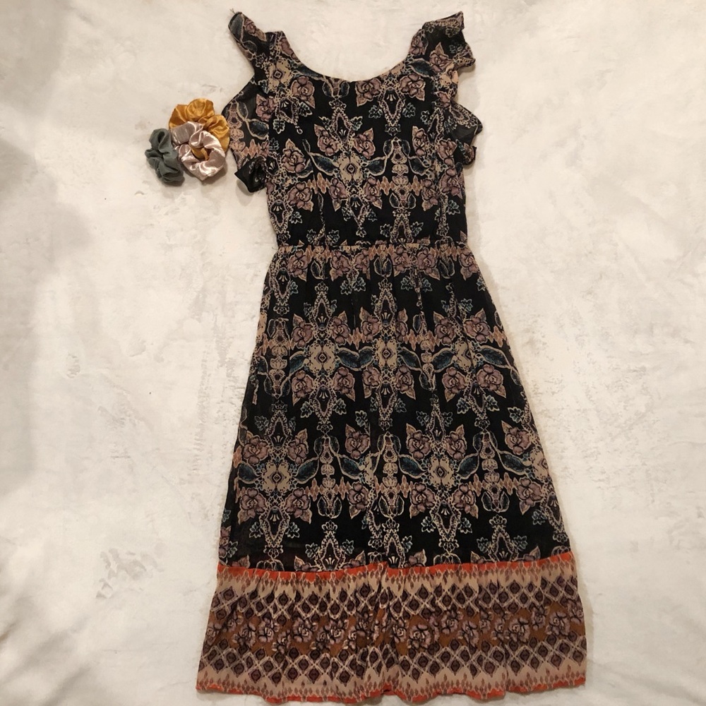 Floral Dress with tie up back